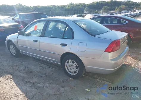 2001 Honda Civic Lx z USA, uszkodzony, nr VIN 1HGES15531L016978